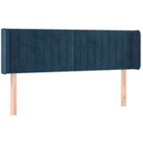  Vzglavje z ušesi temno modro 147x16x78/88 cm žamet, (20954497) | Shoptok.si
