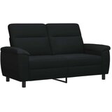  Set sofe 2 pcs Crna Tkanina - Crna 2-sjedalna (140 cm) + 3-sjedalna | shoptok.hr