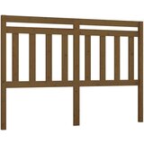  Posteljno vzglavje medeno rjavo 156x4x100 cm trdna borovina, (20645089) | Shoptok.si