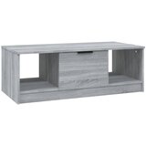 Maison Chic Klubska mizica - kavna mizica - Nizka mizica siva sonoma 102x50x36 cm inženirski les, (21753319) Cene