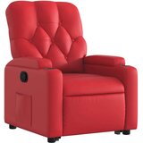 vidaXL Naslonjač na podizanje od umjetne kože crveni | shoptok.hr