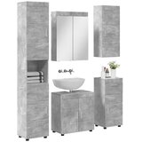  Set namještaja za kupaonicu TULUM 5 pcs Betonski sivi | Shoptok.si