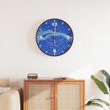 vidaXL Zidni sat sa svjetlećim oznakama i kazaljkama plavi Ø 30 cm | shoptok.hr