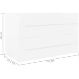 vidaXL ormarić za umivaonik bijeli 80 x 38 5 x 48 cm od iverice | shoptok.hr