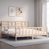  Posteljni okvir z vzglavjem trden les | Shoptok.si
