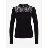 Orsay Black Women's T-shirt with Lace Detail - Women | Shoptok.si