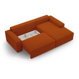 Micadoni Opečnato oranžna raztegljiva kotna sedežna garnitura (desni kot) Jodie – Home | Shoptok.si