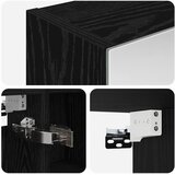  Kupaonski ormar s ogledalom Crni hrast 60 x 14,5 x 70 cm | shoptok.hr