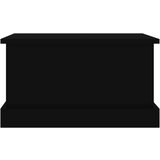 vidaXL Škatla za shranjevanje črna 50x30x28 cm inženirski les | Shoptok.si