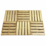 vidaXL Pločice za trijem 6 kom 50 x 50 cm drvene zelene | shoptok.hr