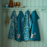 Catherine Lansfield Bombažne kuhinjske krpe v kompletu 4 ks 50x70 cm Enchanted Twilight Animals &amp;ndash; Slike