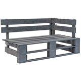 Maison Chic kavč - Sofa - Kanape dvosed iz palet z blazinami siva impregnirana borovina, (21727627) | Shoptok.si