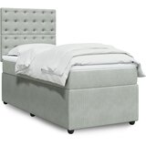 vidaXL Box spring krevet s madracem svjetlosivi 80 x 200 cm baršunasti | shoptok.hr