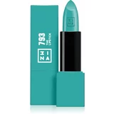 3INA The Lipstick šminka odtenek 793 Turquoise 4,5 g