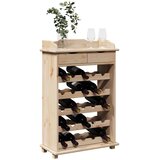  Stalak za vino Prirodna 58 x 28 x 90 cm Masivno drvo bora | shoptok.hr