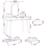  Komplet toalet FAUSKE 4 kos Bela 100 x 50 x 143 cm | Shoptok.si