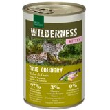 Real Nature Cat Wilderness Kitten True Country piščanec in losos 400g konzerva | Shoptok.si