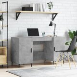 vidaXL Radni stol boja betona 140 x 50 x 75 cm od konstruiranog drva Cijene