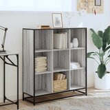  Polica za knjige Siva Sonoma Konstruirano drvo i metal | shoptok.hr