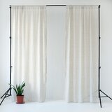 Linen Tales bež lanena lagana zavjesa s tunelom Daytime, 275 x 130 cm Cijene