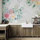  Foto tapeta - Flowery Marble 450x315 | shoptok.hr