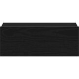  Plavajoča nočna omarica črn hrast 40x32x15 cm inženirski les, (5000107183) | Shoptok.si