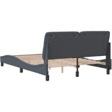  Okvir za krevet bez madraca tamnosivi 140 x 190 cm baršunasti | shoptok.hr