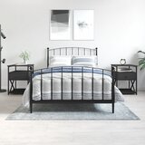 vidaXL Noćni ormarići 2 kom crni 40 x 42 x 55 cm od konstruiranog drva Cijene