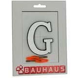 Kućni broj G (Visina: 80 mm, Srebrne boje, Aluminij) Cijene