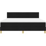 vidaXL LED Box Spring Krevet s madracem Crna 180 x 200 cm tkanina - Crna 180 x 200 cm Dizajn linija | shoptok.hr