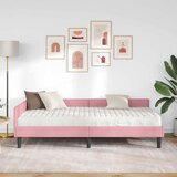  Kutni krevetni okvir s madracem 2 kom. Ružičasta 90 x 190 cm | shoptok.hr