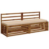  Jastučić za klupu - 1 dio VUGHT 100% poliester Krem - Krem (melange) 180 x 50 cm 1 | shoptok.hr