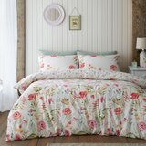 Catherine Lansfield Kremno bela posteljnina za zakonsko posteljo 200x200 cm Ella Poppy – | Shoptok.si