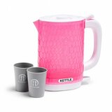  Children's Kettle with Cups Set Cooking Sounds Lights Pink | Shoptok.si