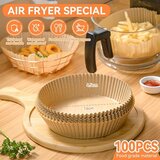 Venisymlis 100 Listov Okroglega Papirja Za Cvrtnik, 16 Cm Papir Za Kuhanje Za Cvrtnik Za Enkratno Uporabo, Okrogel Parni Papir, Okrogel, (22124548) | Shoptok.si