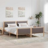 Okvir kreveta Smeđa i taupe 180 x 200 cm Masivna borovina | shoptok.hr