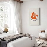  Slika - Badminton Shuttlecock on an Orange Circle Background 20x30 Akustična | shoptok.hr