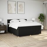  Krevet s oprugama i madracem crni 200x200 cm od tkanine | shoptok.hr