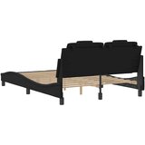  Okvir za krevet Viana bez madraca crni 120 x 200 cm od umjetne kože | Eponuda.com