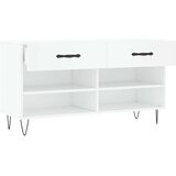 vidaXL klop za čevlje bela 102x35x55 cm inženirski les | Shoptok.si