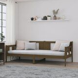 The Living Store Dnevna postelja medeno rjava trdna borovina 90x200 cm - Dnevna Postelja, (21509118) | Shoptok.si