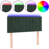 Maison Chic led posteljno vzglavje - vzglavna omarica - nočna omarica temno zeleno 80x5x78/88 cm žamet, (21708737) Cene
