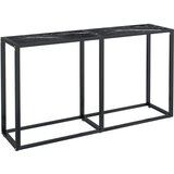 Maison Chic konzolna miza - miza ob steni črni marmor 140x35x75,5 cm kaljeno steklo, (21786109) Cene