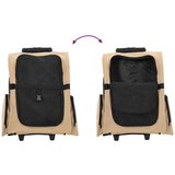 Kolica za kućne ljubimce 3 u 1 Dizajn Pješčana 48 x 32 x (57-106) cm Oxfordska tkanina | shoptok.hr