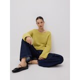 Reserved Pulover od tankog pletiva - žutozeleno | shoptok.hr