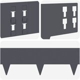  Ograda oko Travnjaka 30 pcs 100 x 15 cm Čelik Antracit | Eponuda.com