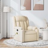 vidaXL masažni naslanjač krem blago | Shoptok.si