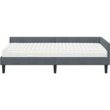  Kutni krevetni okvir s madracem 2 kom. Tamnosiva 90 x 200 cm | shoptok.hr