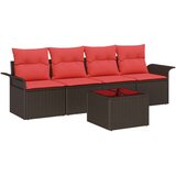  Set sofe s jastukom 5 pcs Smeđa poliratan | Eponuda.com