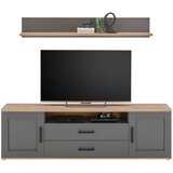 CARRYHOME TV-ELEMENT siva, hrast artisan | Shoptok.si
